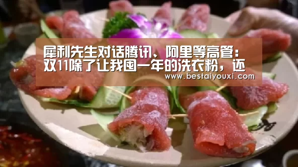 犀利先生对话腾讯、阿里等高管:双11除了让我囤一年的洗衣粉,还能干啥?:爱游戏直播(图4) 爱游戏百家乐